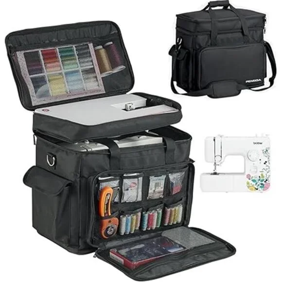 2 Layer Sewing Machine Case with Adjustable Shoulder Strap Sewing - Picture 7 of 7